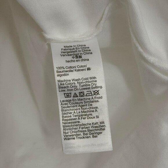 Madewell Denim Short-Sleeve Shirt in Pure White, Size Medium - Picture 11 of 12